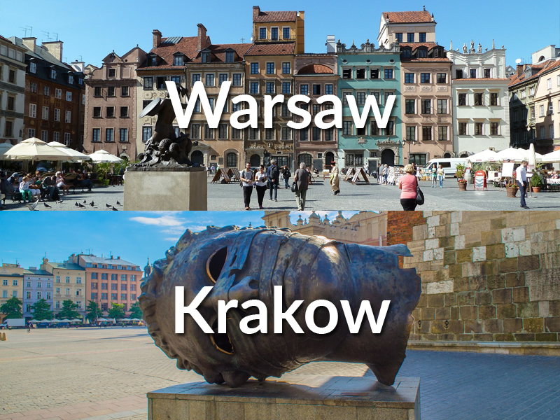 Train travel from Warsaw to Krakow